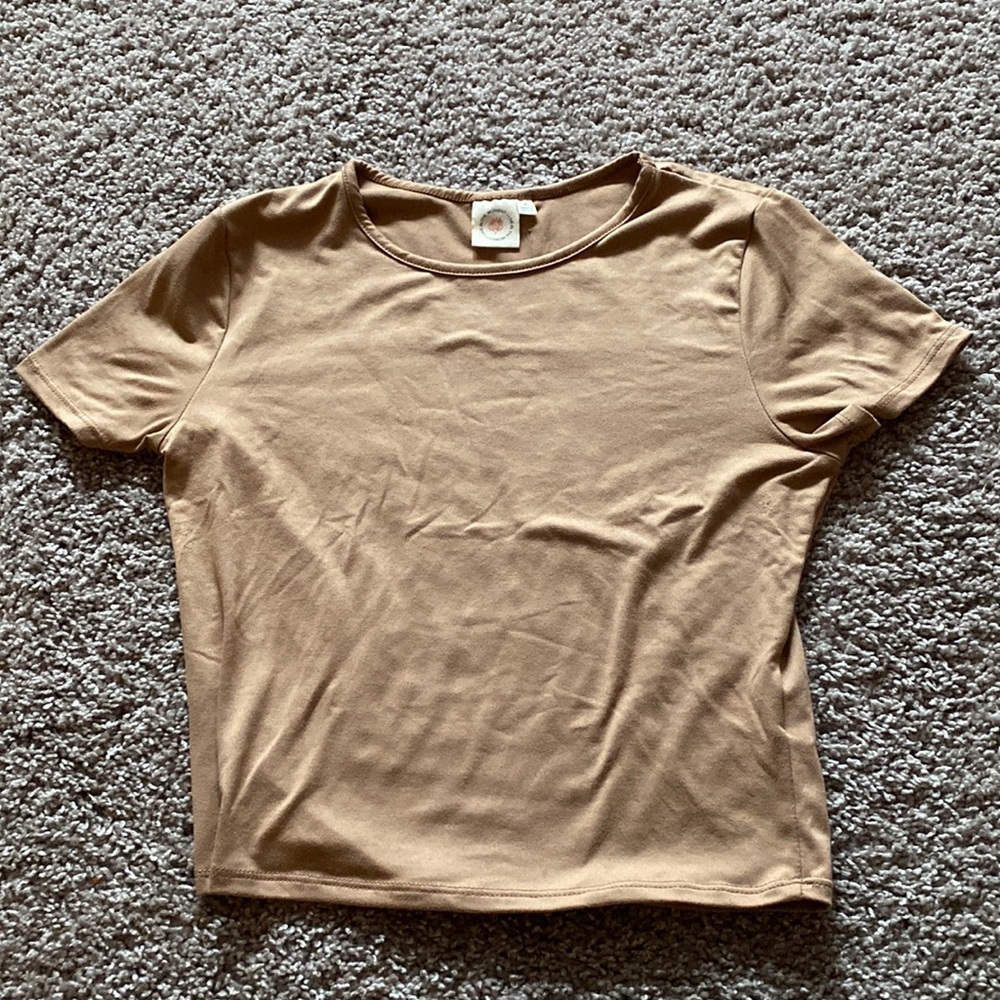 Tan crop top